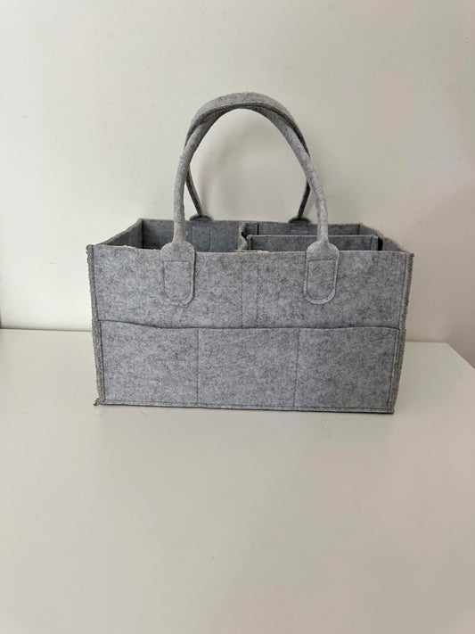 Grey Felt Baby Caddy Storage Organiser