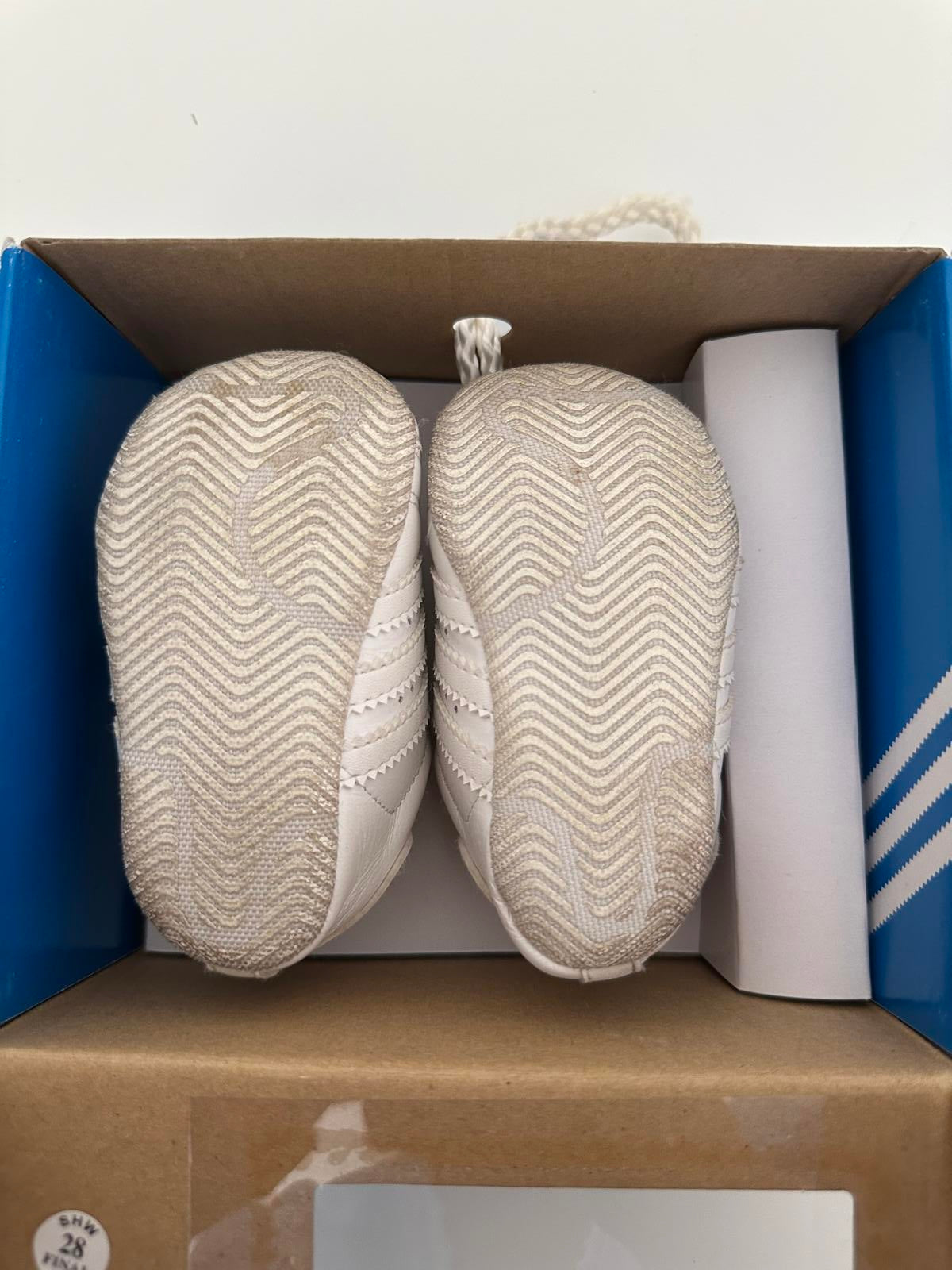 Adidas Originals Superstar 2 CMF Crib Baby Shoes – White/Metallic Silver (1K)