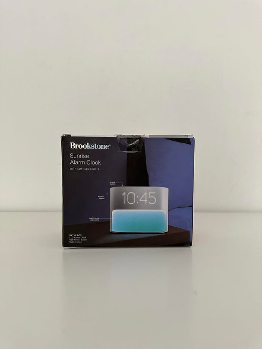 Brookstone Sunrise Alarm Clock with Soft LED Lights