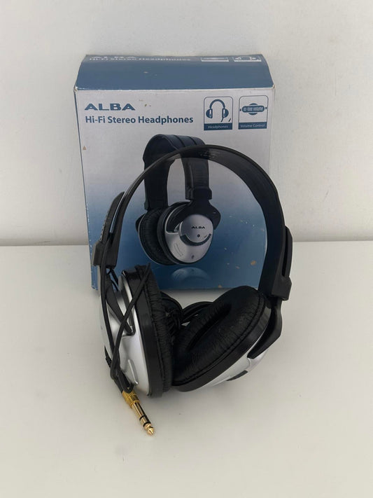 ALBA EMCD625 Hi-Fi Stereo Headphones with In-Line Volume Control
