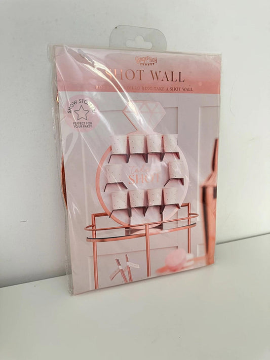 Rose Gold Shot Wall