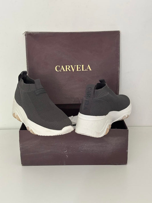 Carvela Women’s “Lottery” Grey Sock Trainers