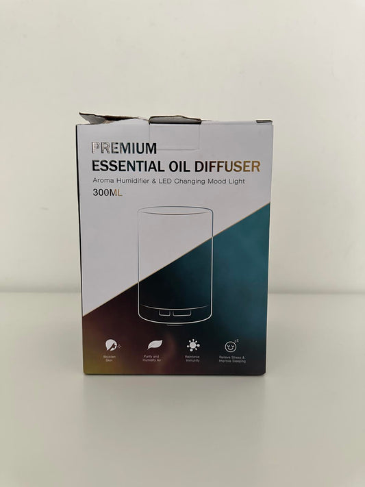 ASAKUKI Premium Essential Oil Diffuser 300ml + 6 Essential Oils Set