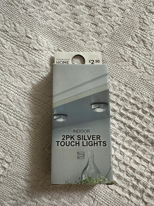 2PK Silver Touch Lights - Indoor Lighting by Primark Home