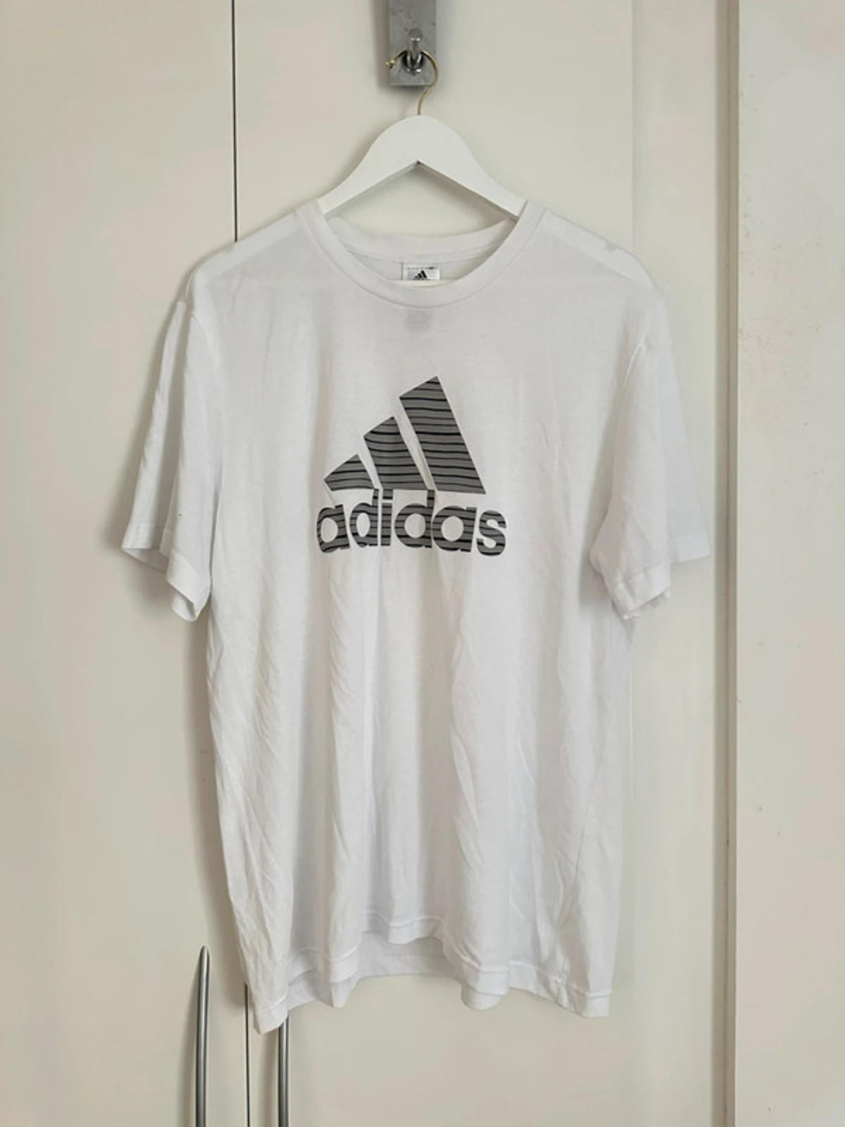 Adidas Men's White Graphic T-Shirt