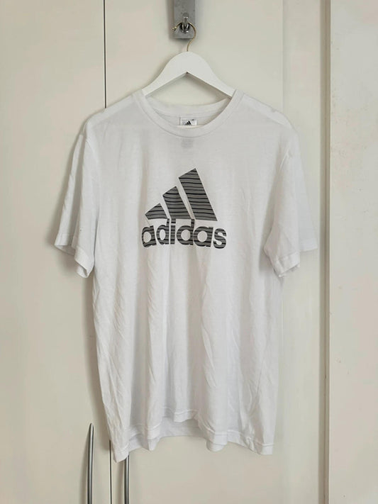 Adidas Men's White Graphic T-Shirt