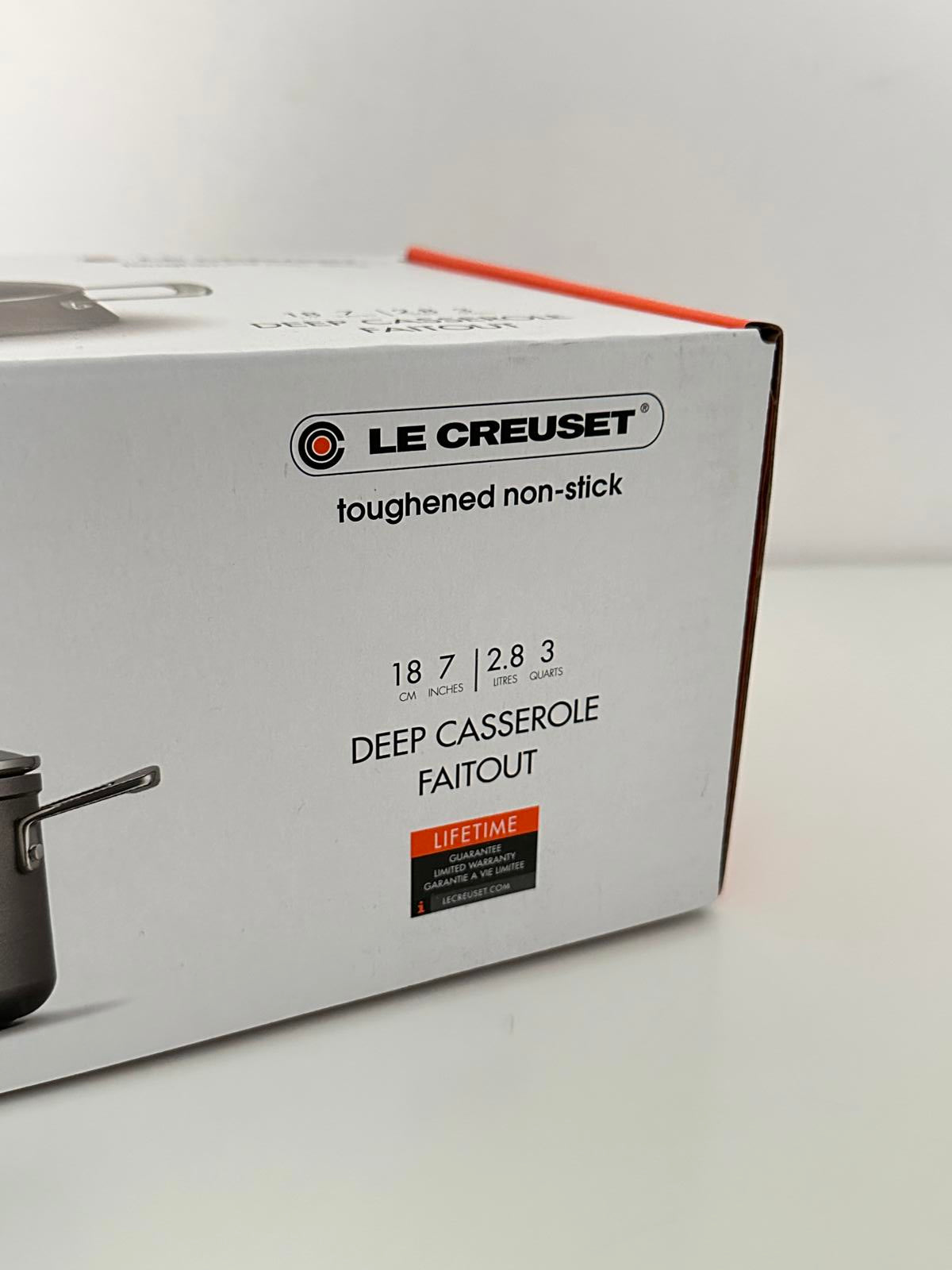 Le Creuset Toughened Non-Stick Deep Casserole 18cm (2.8L)