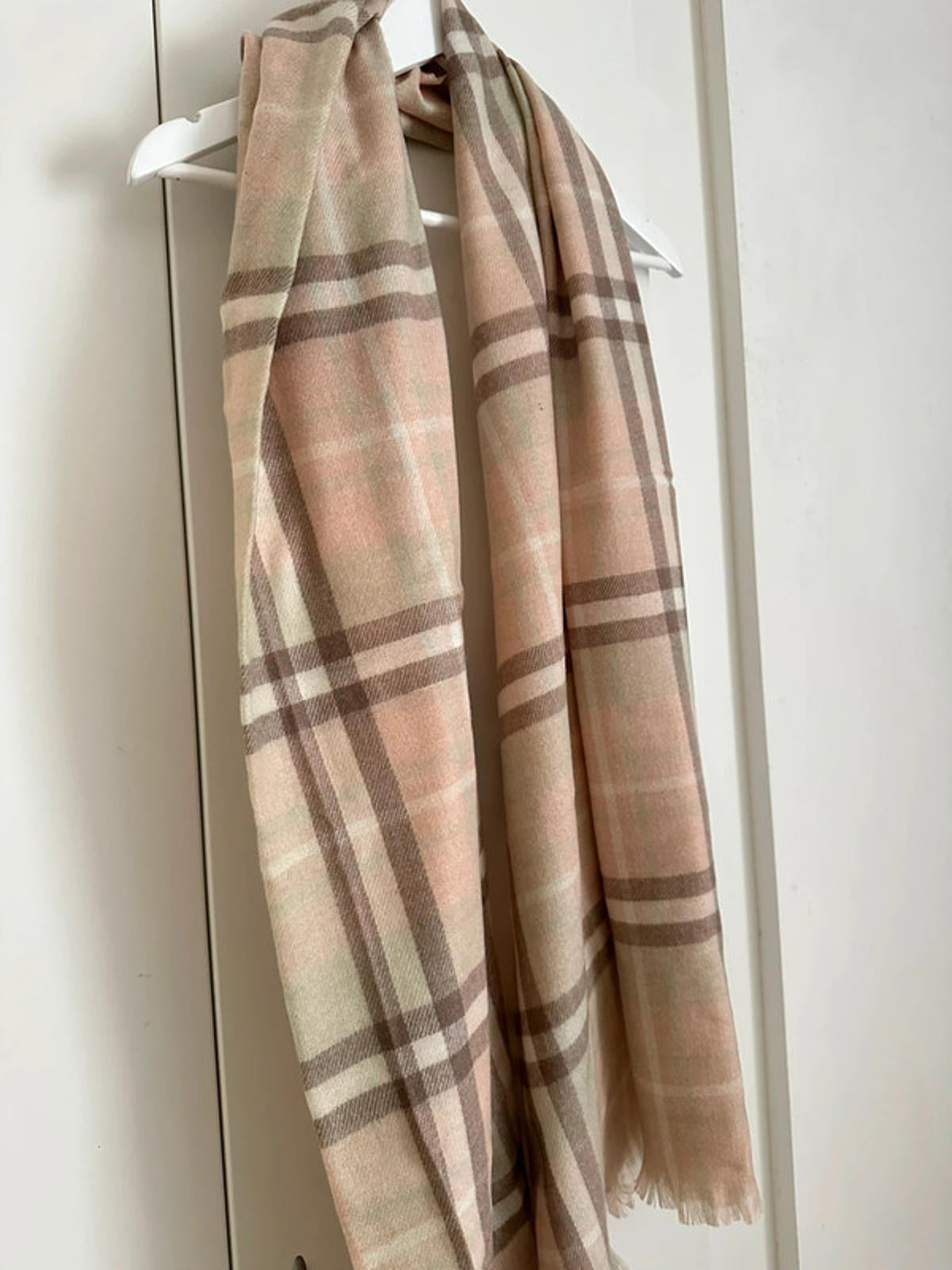 Boutique Wool Blend Tartan Scarf