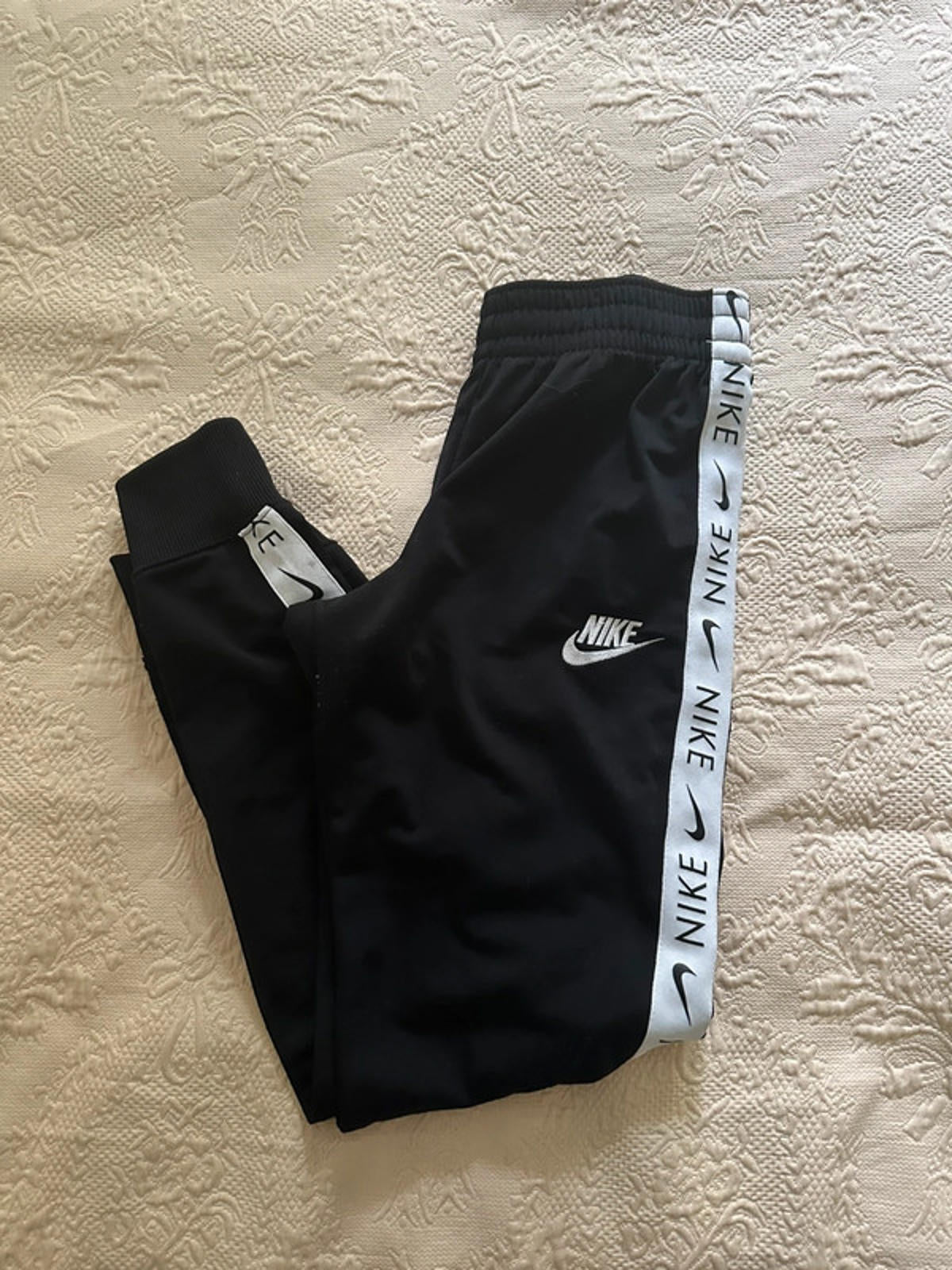 Nike Black Track Pants with Logo Tape