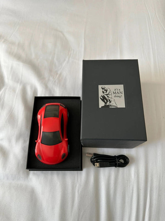 Sleek Red Car Model with USB Charging - Perfect Gift!
