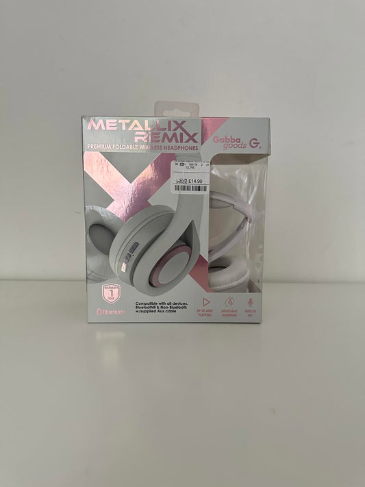 Gabba Goods Metallix Remix Wireless Bluetooth Foldable Headphones