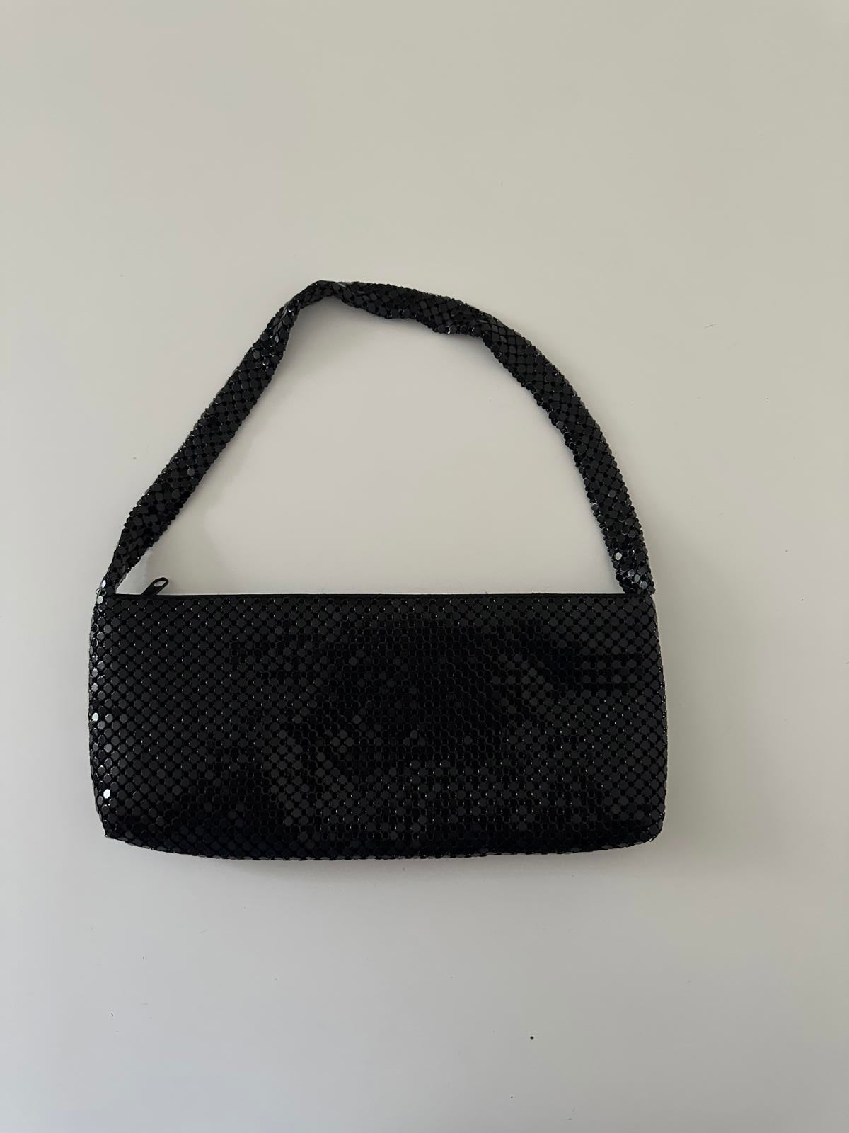 House of Fraser Black Mesh Shoulder Bag