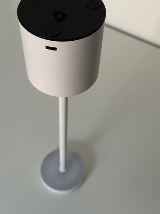 Minimalist Rechargeable LED Table Lamp Cordless, USB-C, White