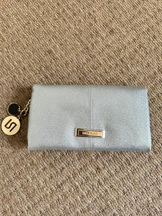 Elegant Silver Clutch by River Island