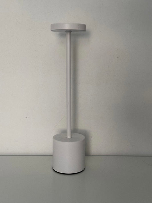 Minimalist Rechargeable LED Table Lamp Cordless, USB-C, White