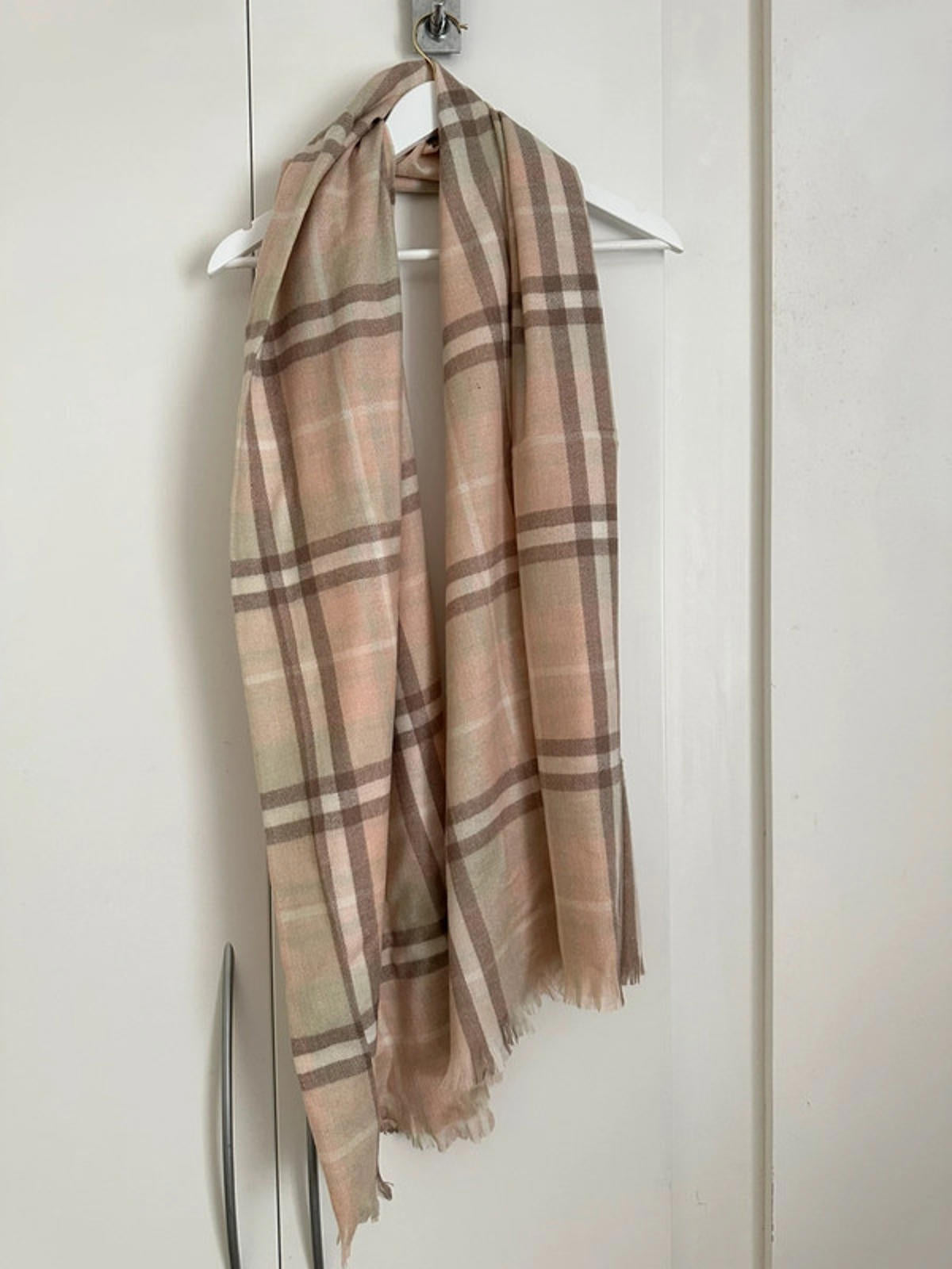 Boutique Wool Blend Tartan Scarf
