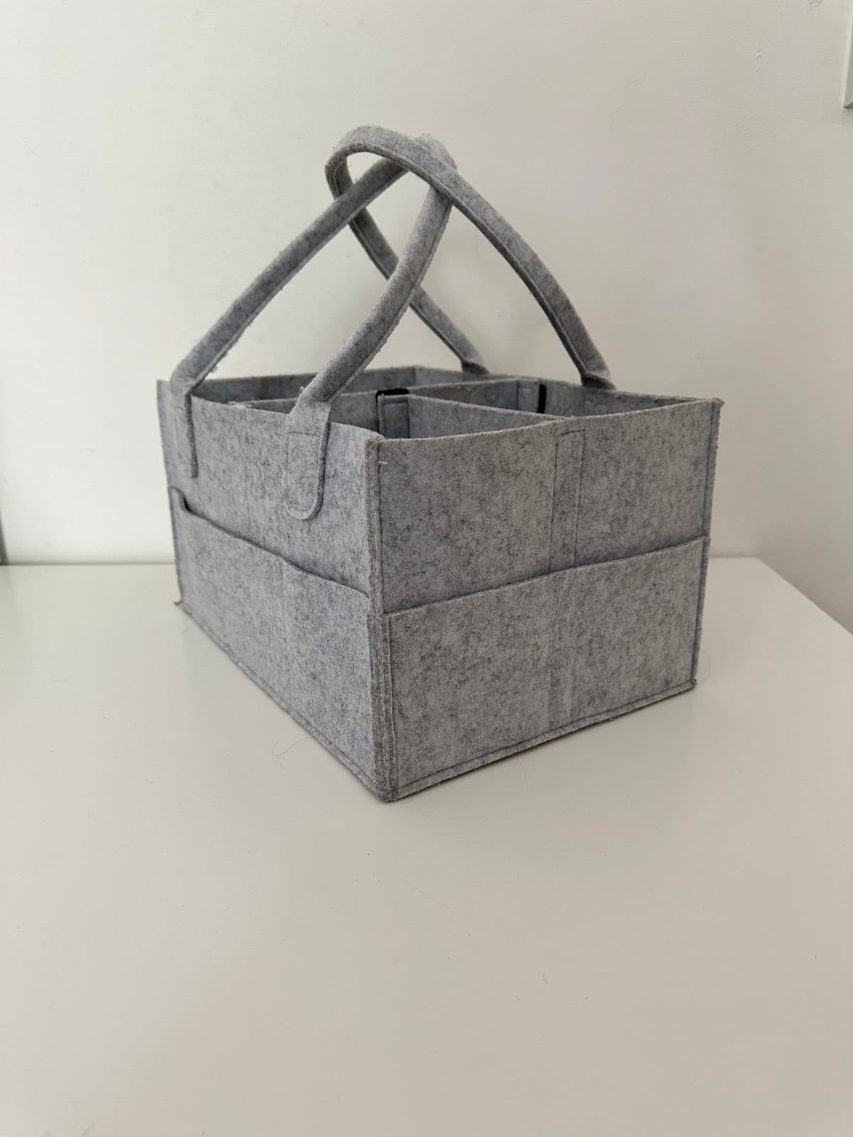 Grey Felt Baby Caddy Storage Organiser