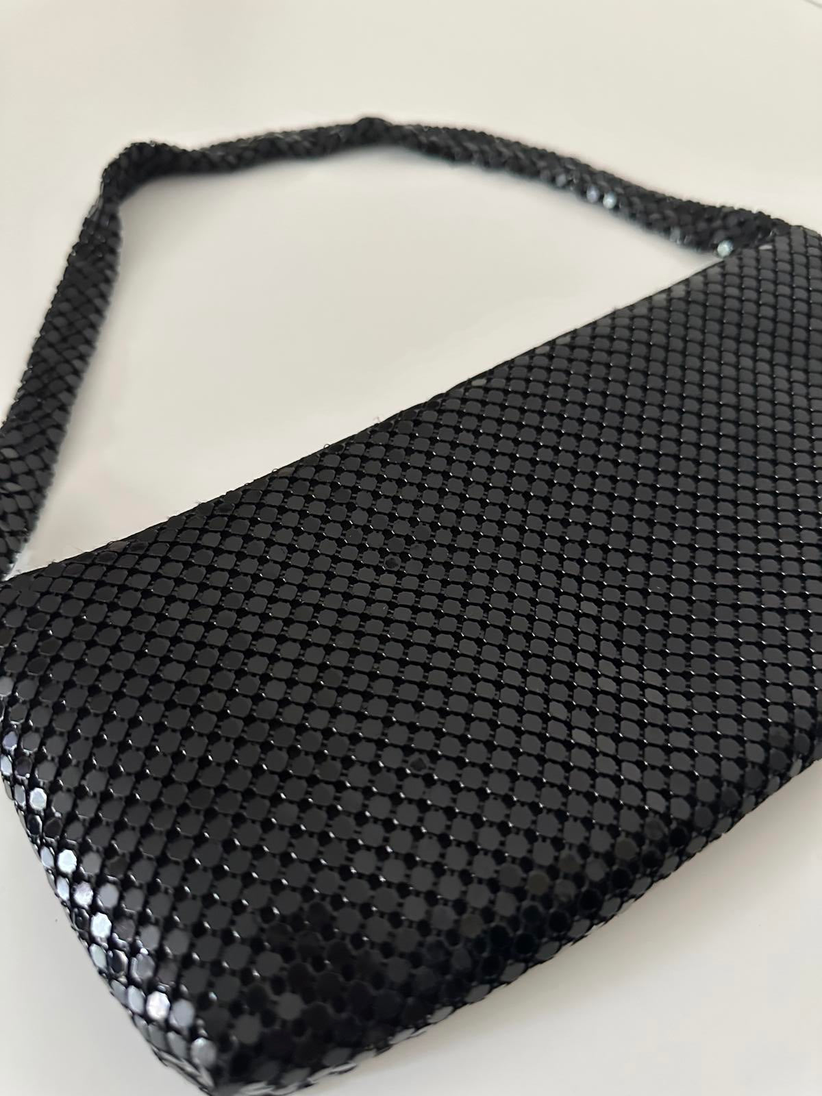 House of Fraser Black Mesh Shoulder Bag