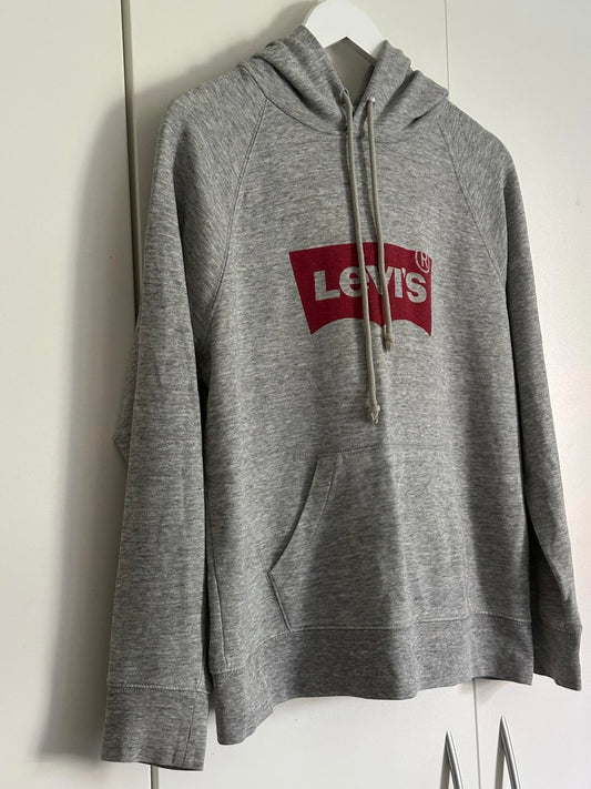 Levi’s classic grey logo hoodie – large