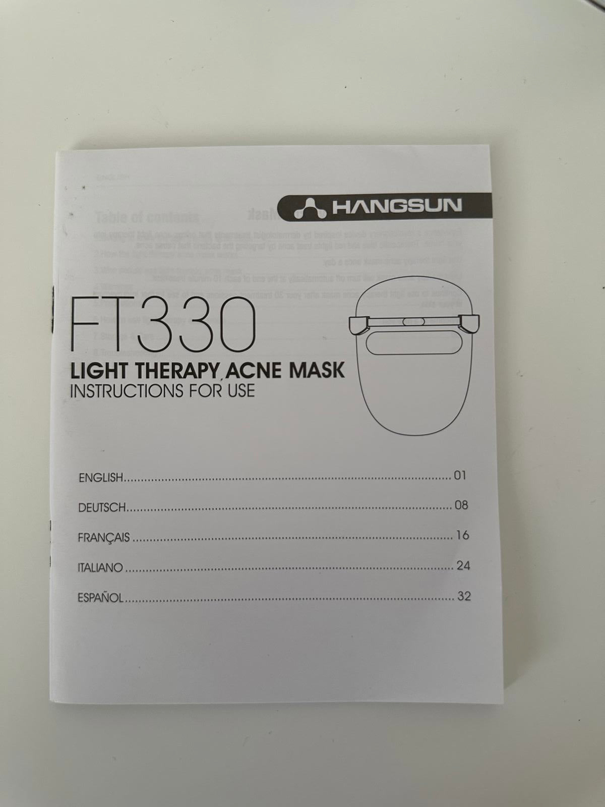 Hangsun FT330 Light Therapy Acne Mask – UV-Free & Chemical-Free Skin Treatment