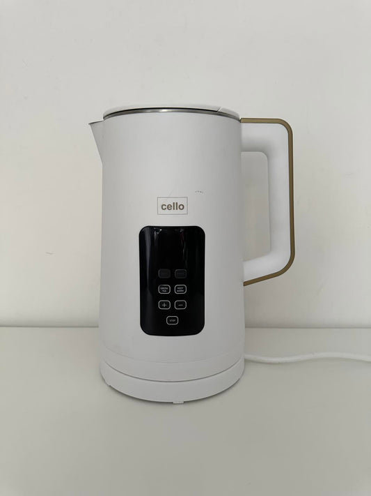 Cello White Digital Kettle 1.7L – Multi-Function Hot Water Boiler