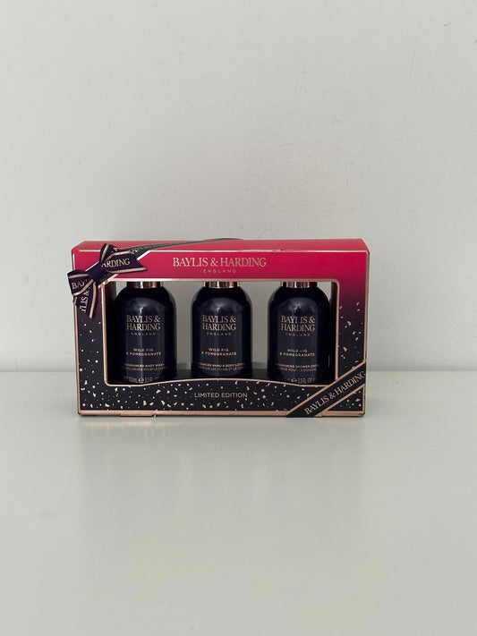 Baylis & Harding Limited Edition Wild Fig & Pomegranate Gift Set – 3 x 100ml